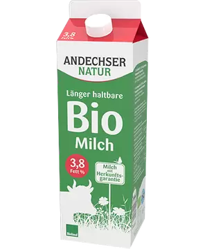 Mlijeko polutrajno BIO Andechser 3,8% 1L-0