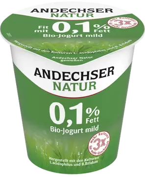 Jogurt posni 0,1% u čaši BIO Andechser 150g-0