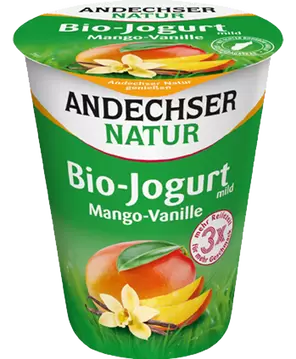 Jogurt mango vanilija 3,7% u čaši BIO Andechser 400g-0