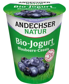 Jogurt borovnica/crni ribiz 3,7% u čaši BIO Andechser 400g-0