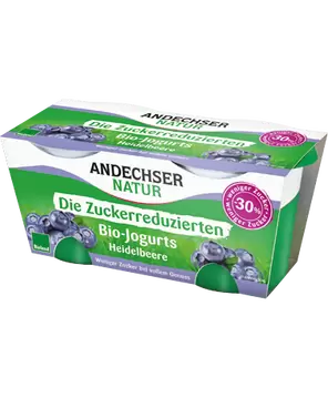 Jogurt borovnica sa smanjenim šećerom BIO Andechser 2x125g-0