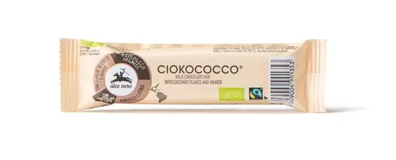 Čokoladica sa kokosom i mangom BIO Alce Nero 33g-0