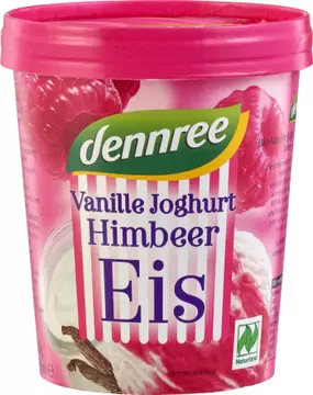 Sladoled jogurt malina BIO Dennree 500ml-0