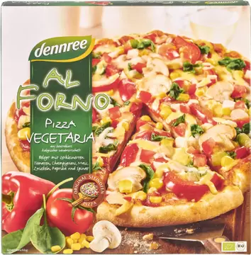Pizza vegeteriana smrznuta BIO Dennree 350g-0