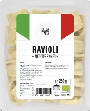 Tjestenina svježi ravioli mediterraneo BIO Bella Italia 250g-0