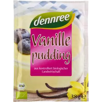 Puding od vanilije u prahu BIO Dennree 3x45g-0