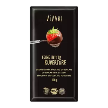 Čokolada za kuhanje tamna BIO Vivani 200g-0