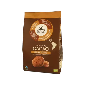 Keksi frolini kakao & komadići kakaa BIO Alce nero 250g-0