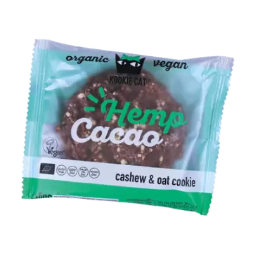 Keks sjemenke konoplje & kakao bez glutena BIO Kookie cat 50g-0