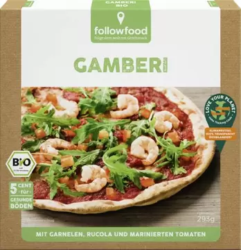 Pizza gamberi & rukola BIO Followfood 293g-0