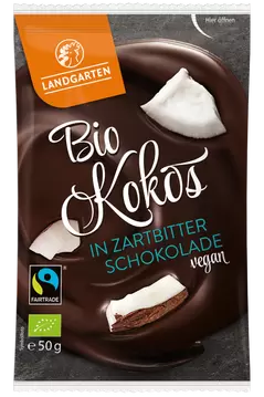 Kokos u tamnoj čokoladi BIO Landgarten 50g-0