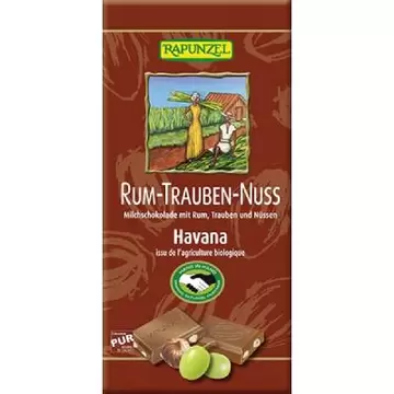 Čokolada lješnjak rum BIO Rapunzel 100g-0