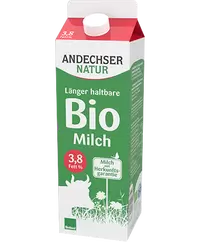 Mlijeko polutrajno BIO Andechser 3,8% 1L