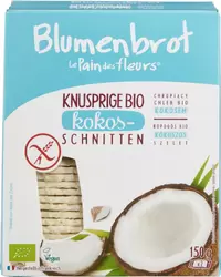 Hrskavi krekeri kokos bez glutena BIO Blumenbrot 2x75g