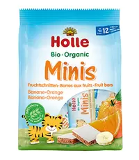 Pločice voćne minis naranča & banana BIO Holle 8x12,5g